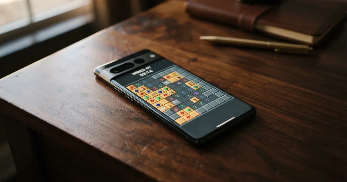 A grid of tiles displayed on a phone screen, several already revealed.